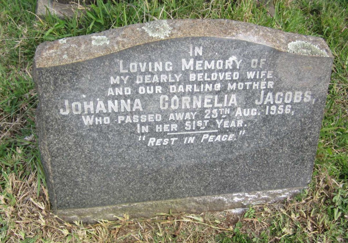 JACOBS Johanna Cornelia -1956