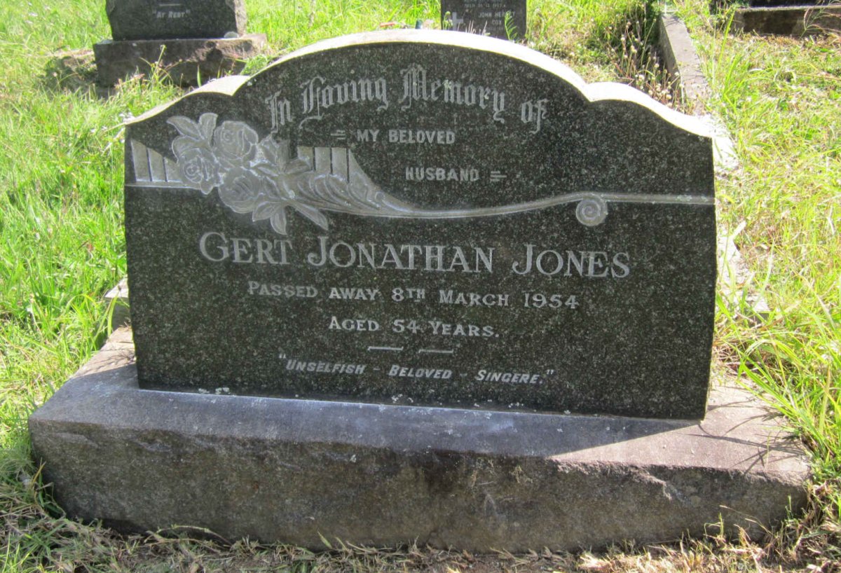 JONES Gert Jonathan -1954