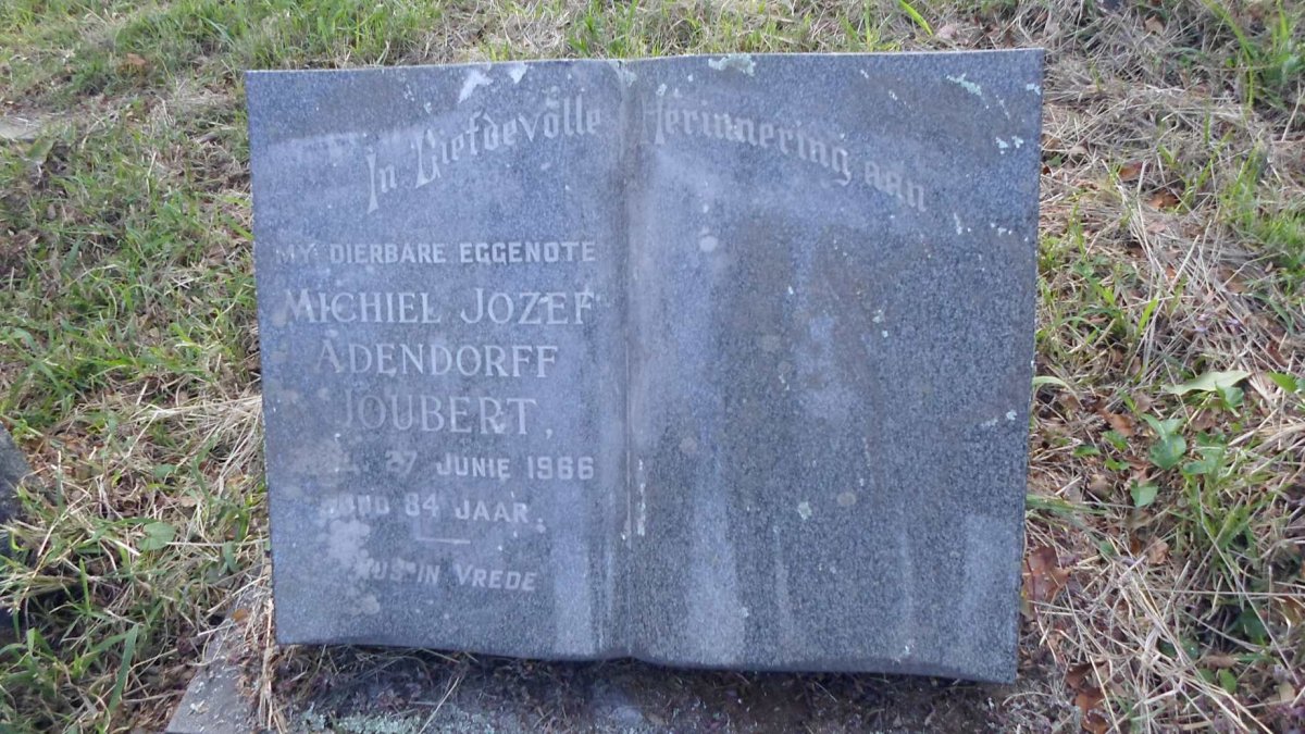 JOUBERT Michiel Jozef Adendorff -1966