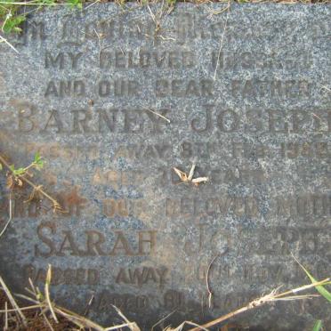 JOSEPH Barney -1952  &amp; Sarah -1962