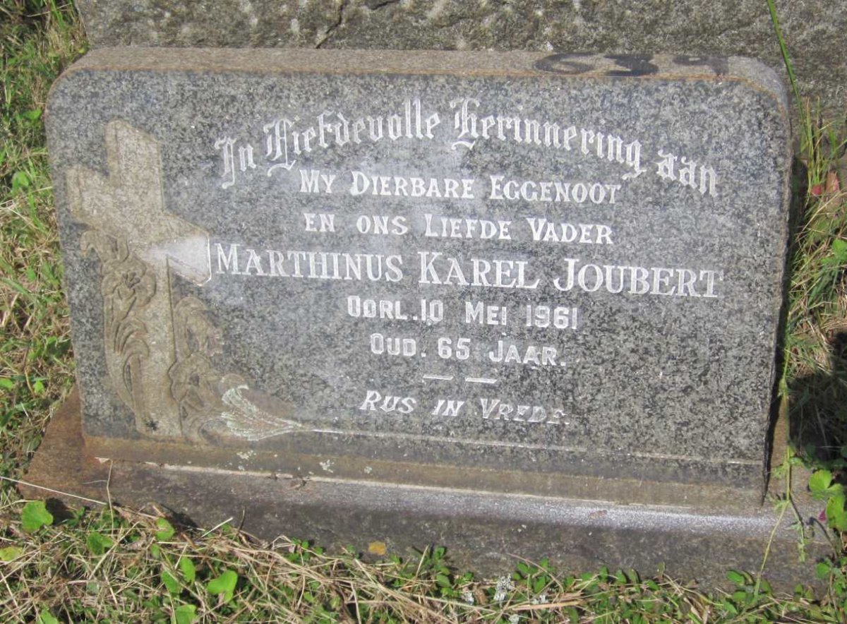 JOUBERT Marthinus Karel -1961