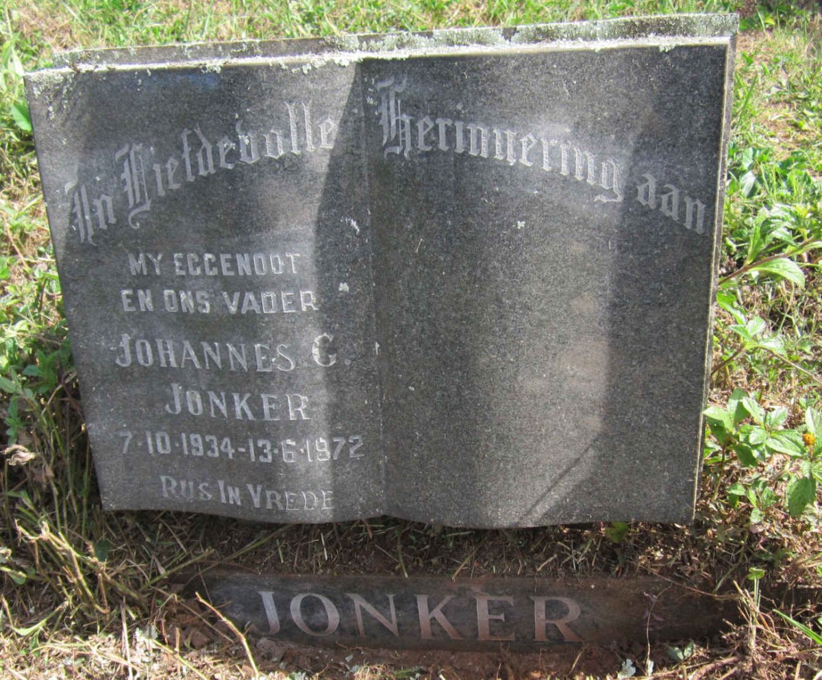JONKER Johannes G. 1934-1972