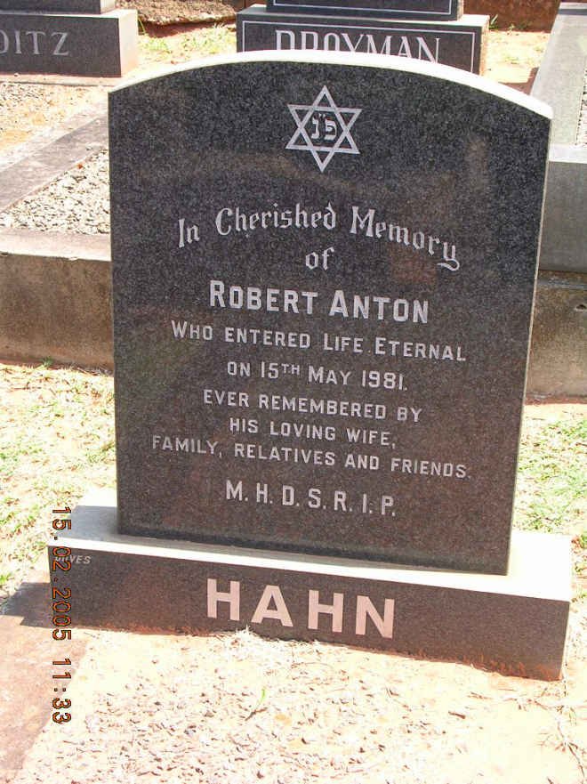 HAHN Robert Anton -1981