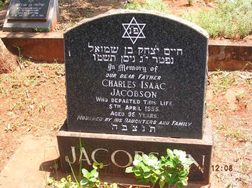 JACOBSON Charles Isaac -1955