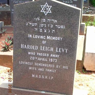 LEVY Harold Leigh -1973