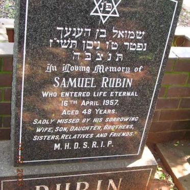RUBIN Samuel -1957