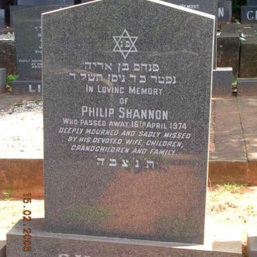 SHANNON Philip -1974