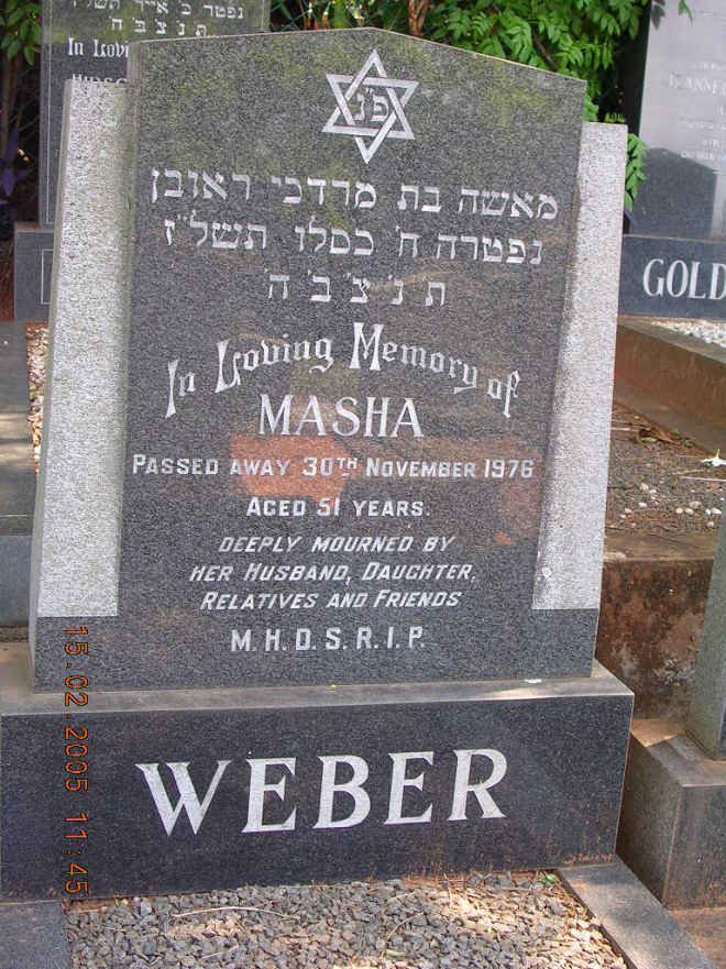 WEBER Masha -1976
