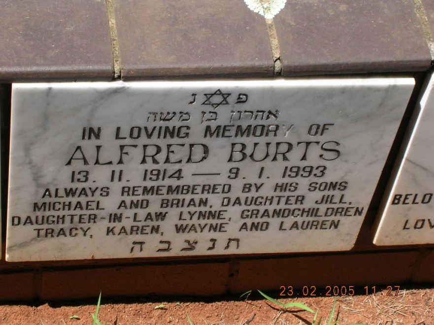 BURTS Alfred 1914-1993