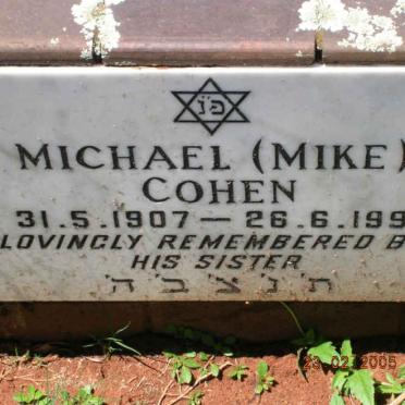 COHEN Michael 1907-1991