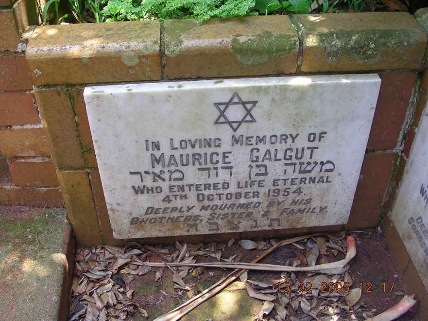 GALGUT Maurice -1954