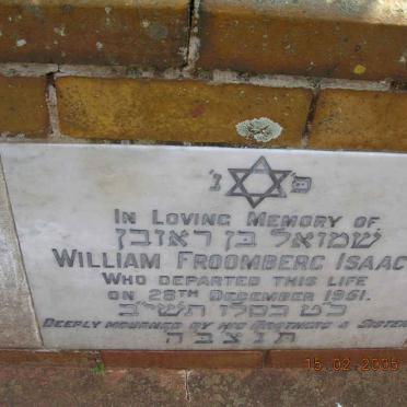 ISAACS William Froomberg -1951