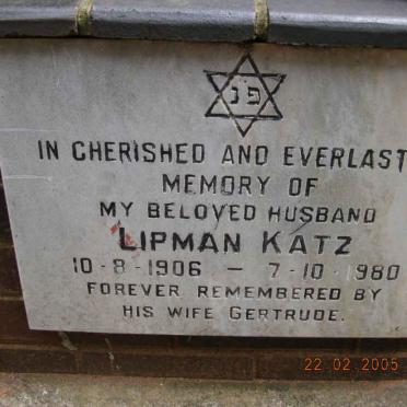 KATZ Lipman 1906-1980