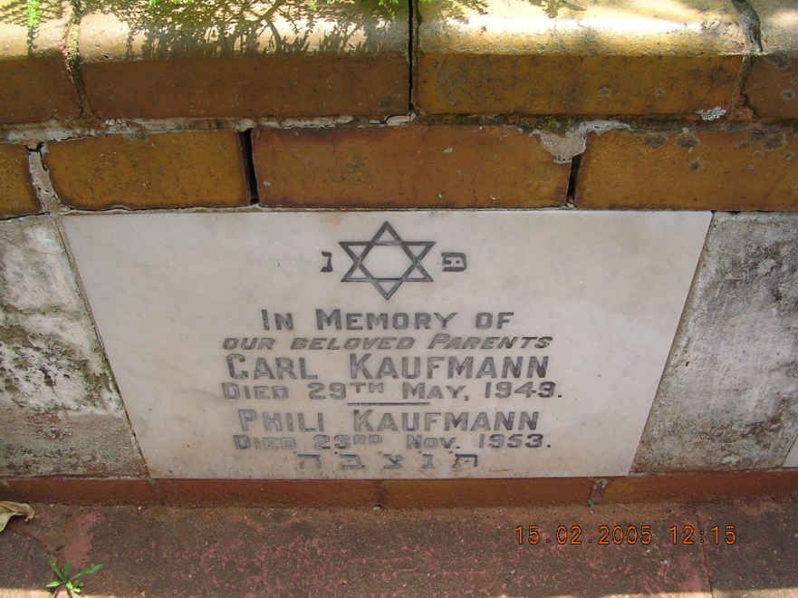 KAUFMANN Carl -1949 &amp; Phili -1953
