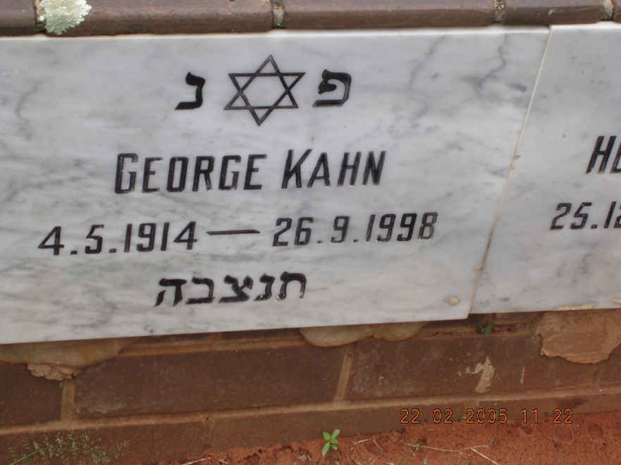 KAHN George 1914-1998