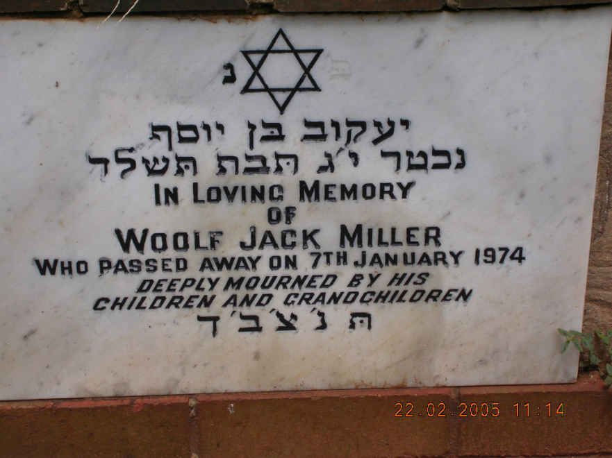 MILLER Woolf Jack -1974