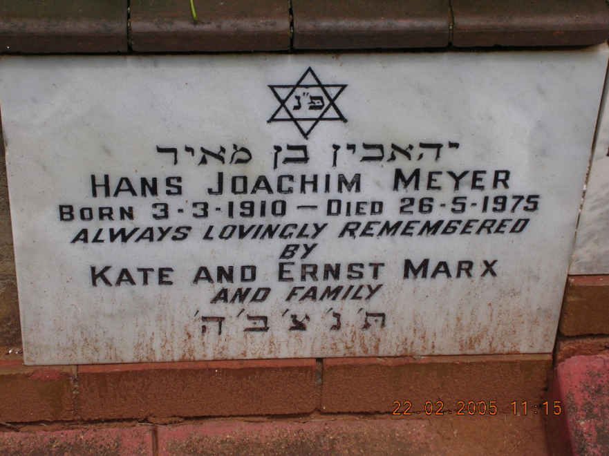 MEYER Hans Joachim 1910-1975