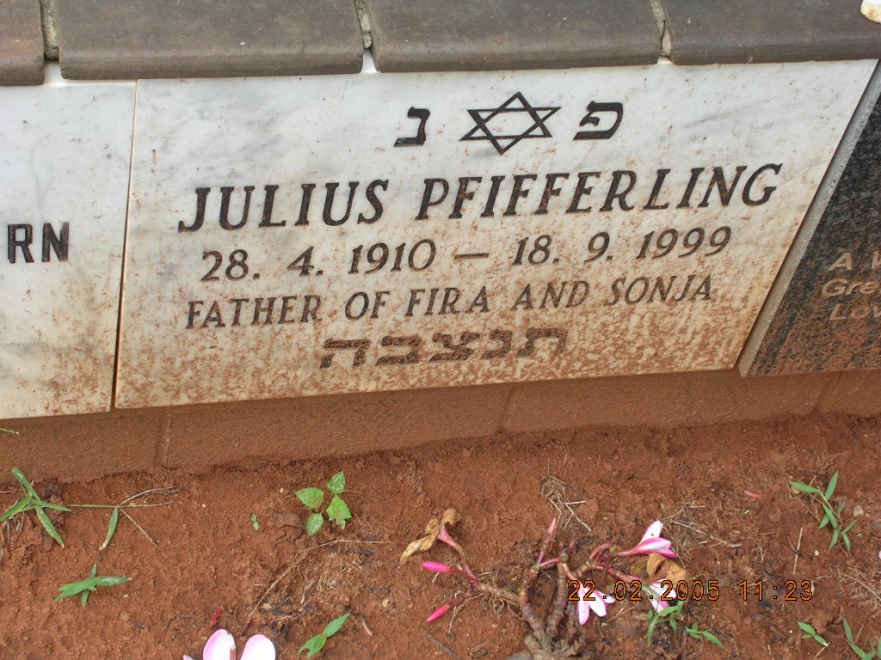 PFIFFERLING Julius 1910-1999