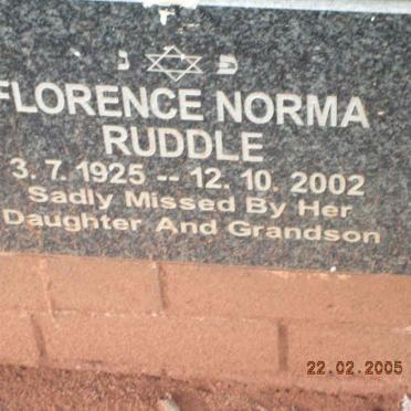 RUDDLE Florence Norma 1925-2002