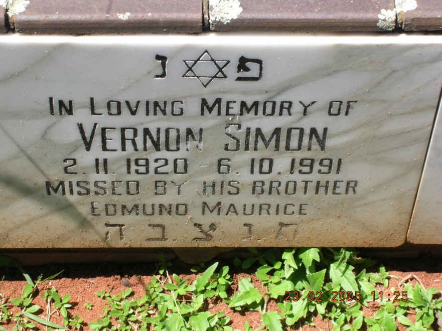SIMON Vernon 1920-1991