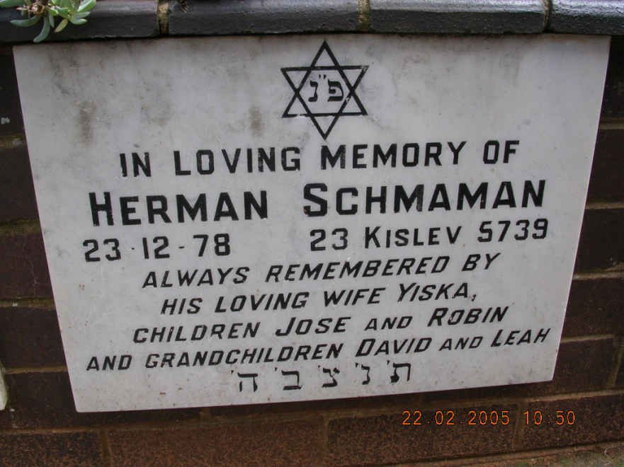 SCHMAMAN Herman -1978