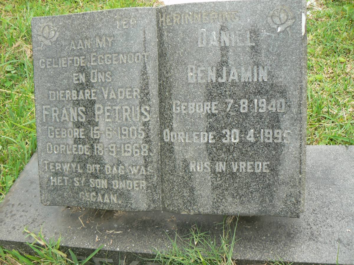 KOEKEMOER Frans Petrus 1905-1968 :: KOEKEMOER Daniel Benjamin 1940-1995