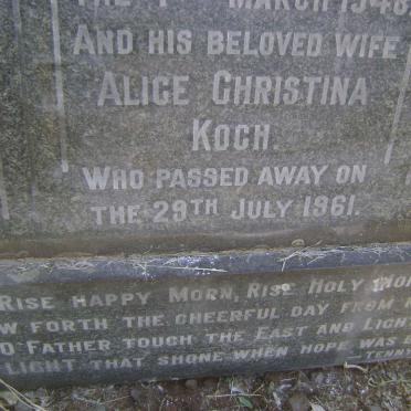 KOCH Alice Christina -1961