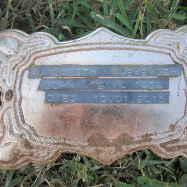 KOEKEMOER Elizabeth 1938-2015