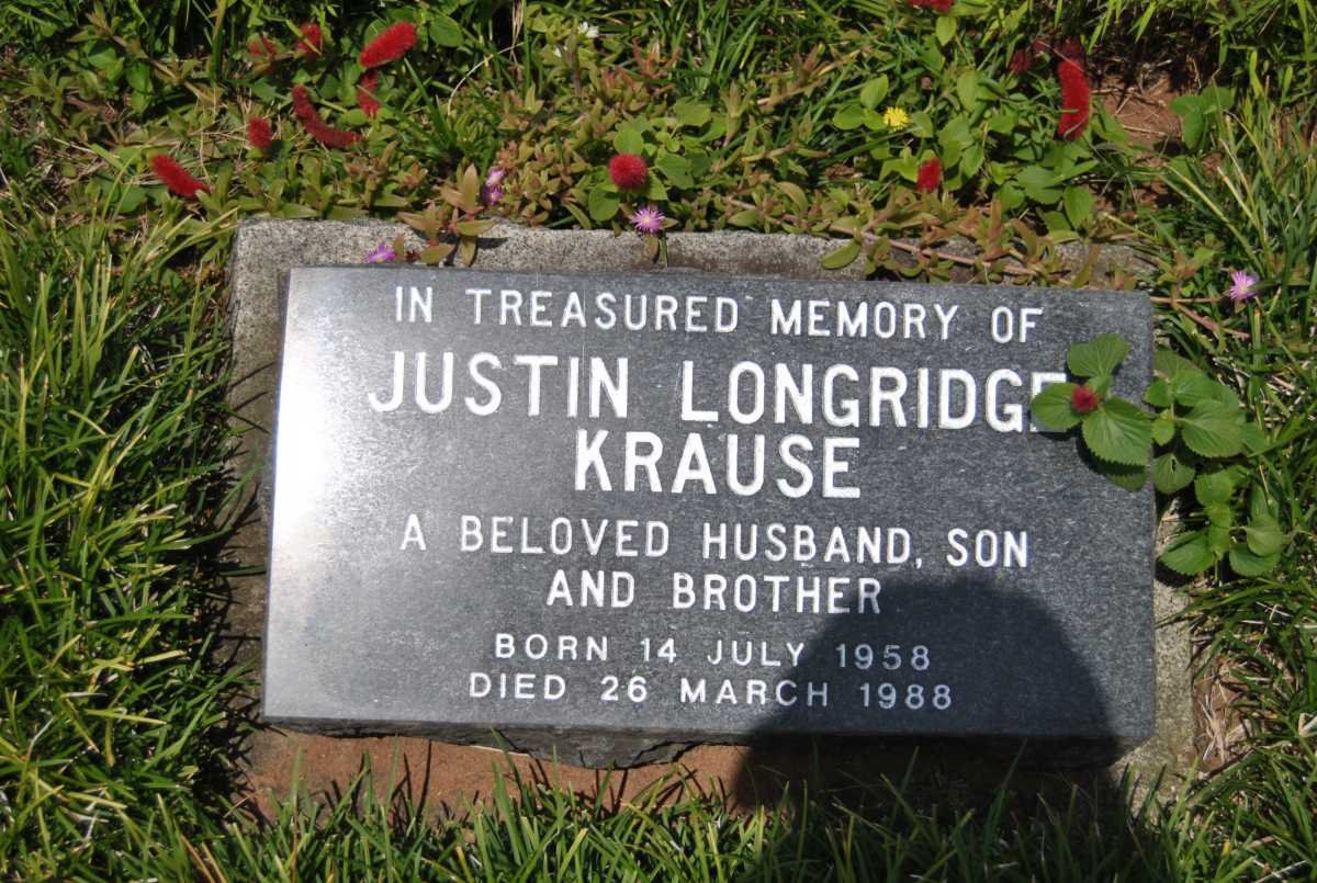 KRAUSE Justin Longridge 1958-1988