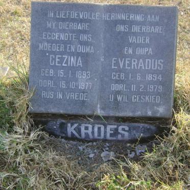 KROES Everadus 1894-1979 &amp; Gezina 1893-1977