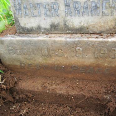 KRAMER Walter 1931-1931