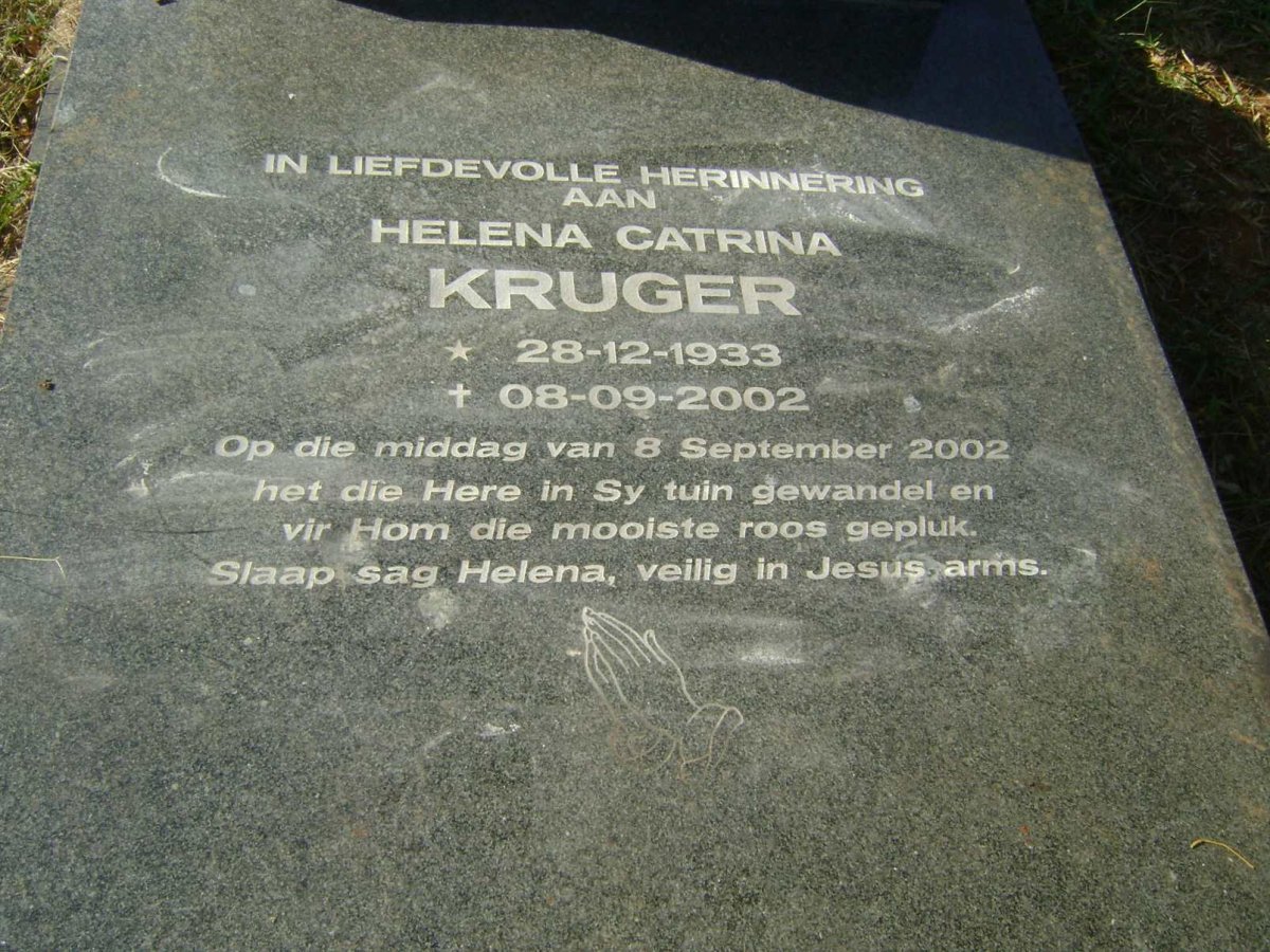 KRUGER Helena Catrina 1933-2002