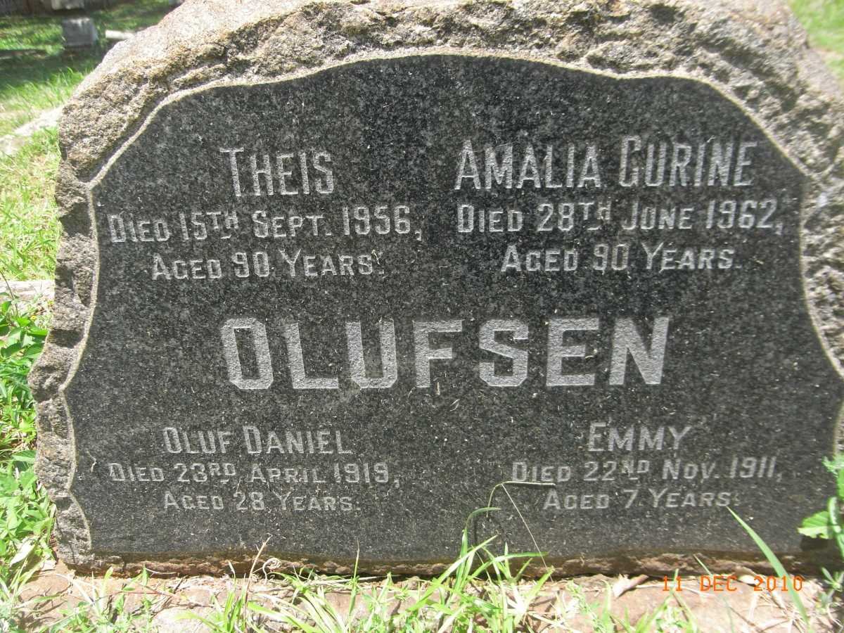 KING Tomine Elizabeth nee OLUFSEN -1976 :: LEISEGANG Helena nee OLUFSEN -1984 :: OLUFSEN Theis -1956 &amp; Amalia Gurine -1962