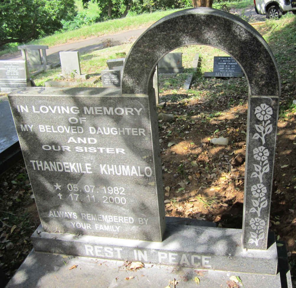 KHUMALO Thandekile 1982-2000