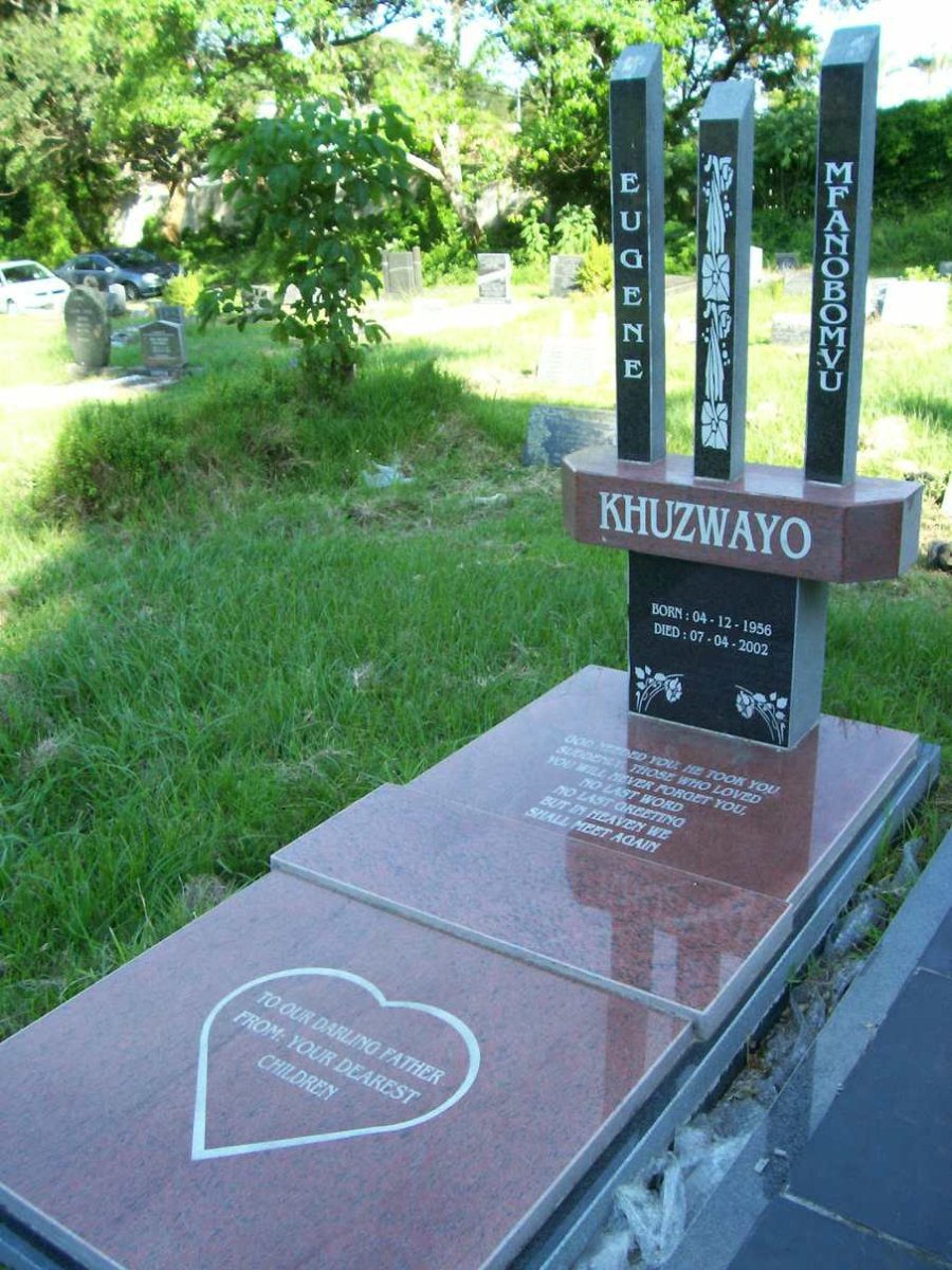 KHUZWAYO Eugene Mfanobomvu 1956-2002