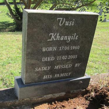 KHANYILE Vusi 1960-2005