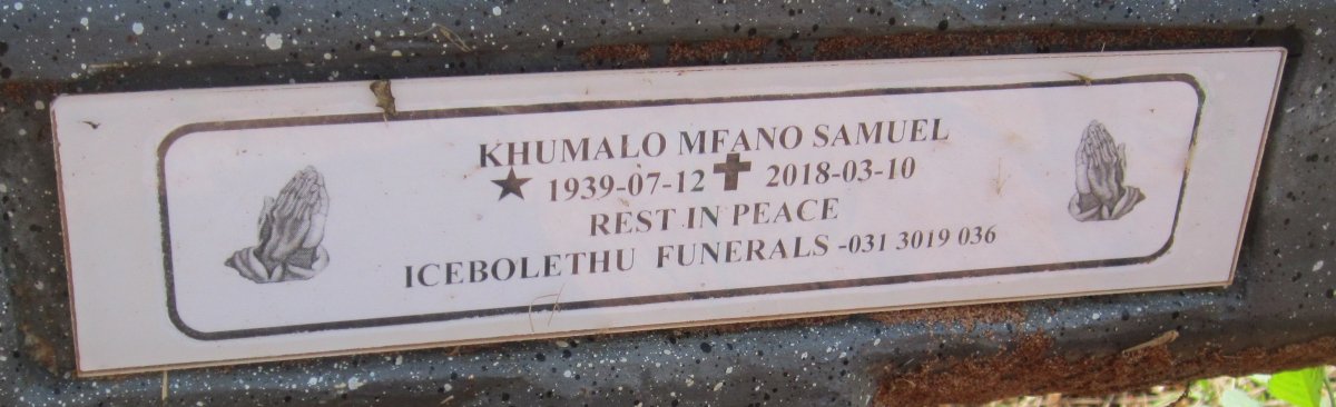 KHUMALO Mfano Samuel 1939-2018