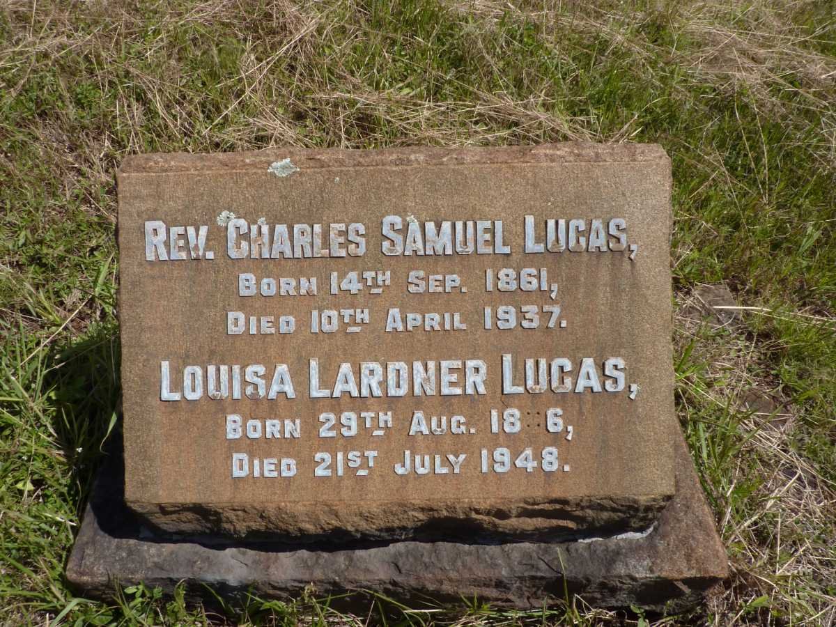 LUCAS Charles William 1861-1937 &amp; Louisa Lardner 18?6-1948
