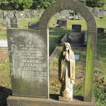 LUTHER Martha Elizabeth 1905-1976