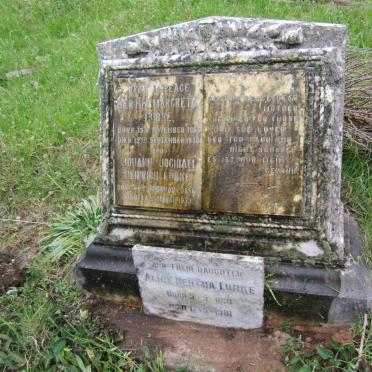 LUBKE Johann Jochiam Heinrich 1856-1933 &amp; Bertha Margreta 1860-1930 :: LUBKE Alice Bertha 1891-1981