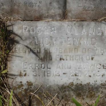 LIGHTENING Ernest Dalton -1939 &amp; Ellen Eliza -1963 :: LIGHTENING Roger Olando 1913-1975