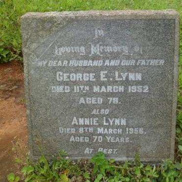 LYNN George E. -1952 &amp; Annie -1956