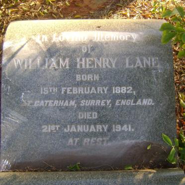 LANE William Henry 1882-1941