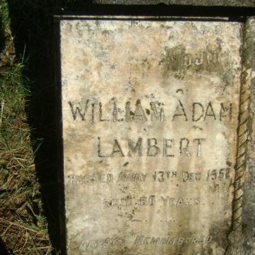 LAMBERT William Albert -1952