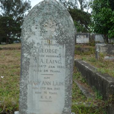LAING George -1926 &amp; Mary Ann -1948