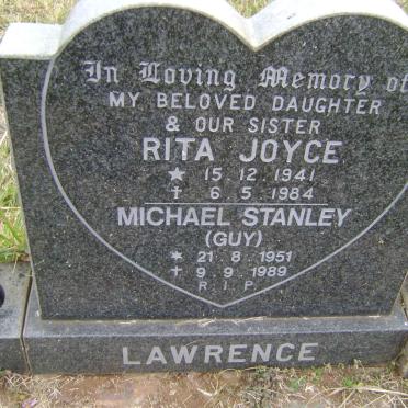 LAWRENCE Michael Stanley 1951-1989 :: LAWRENCE Rita Joyce 1941-1984