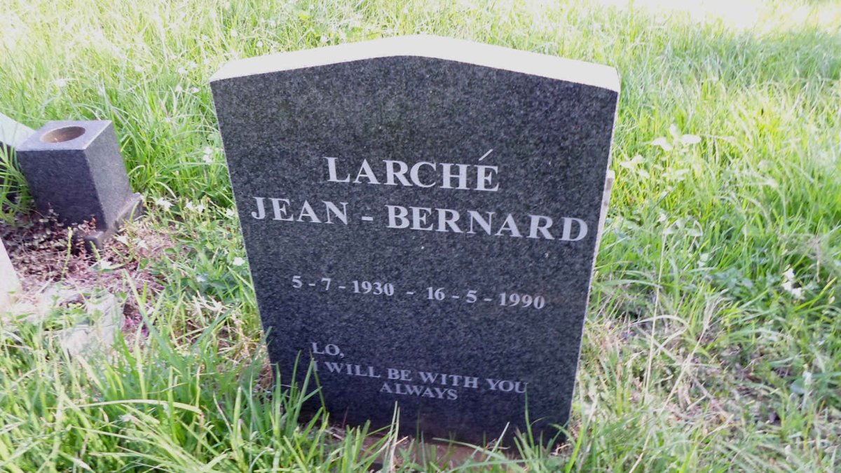 LARCHE Jean-Bernard 1930-1990