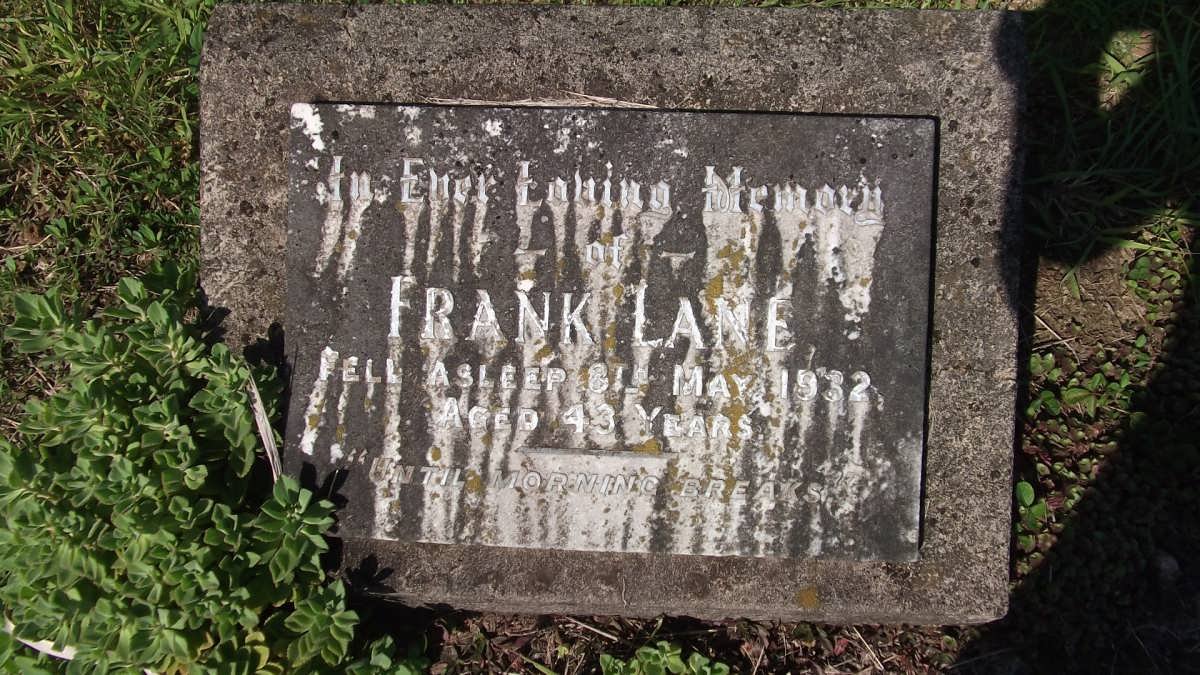 LANE Frank -1932