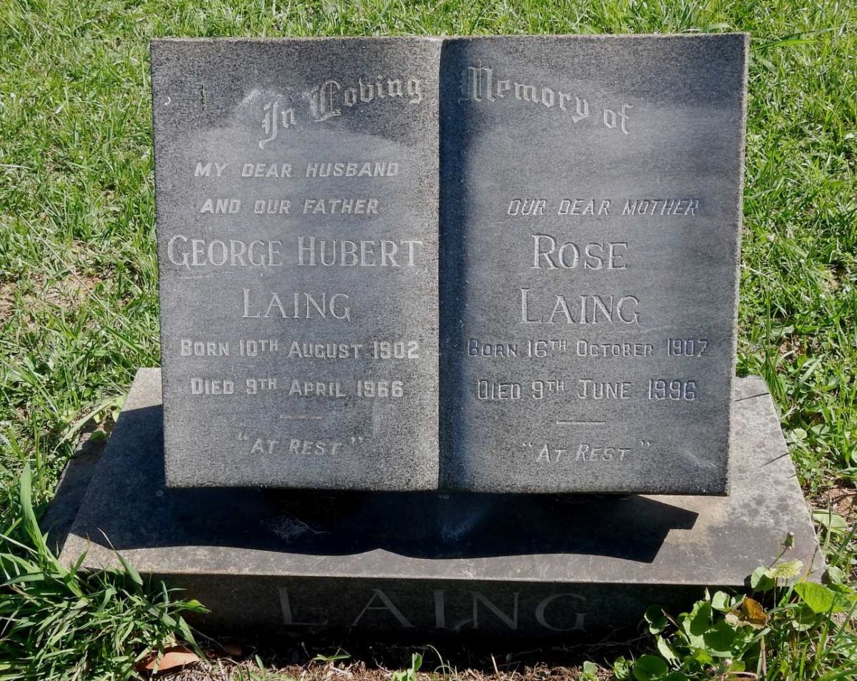 LAING George Hubert 1902-1966 &amp; Rose 1907-1996