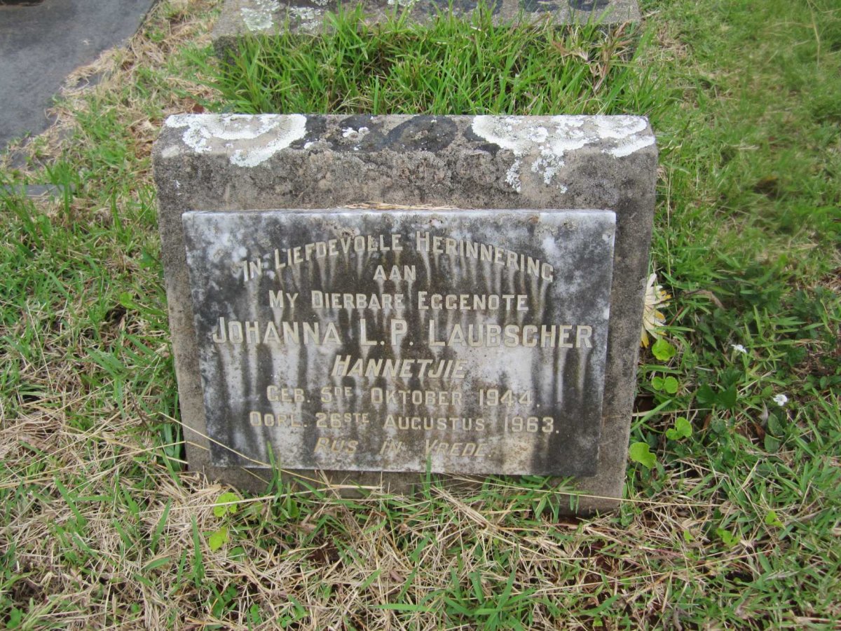 LAUBSCHER Johanna L.P. 1944-1963